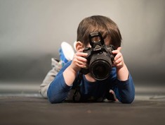 boy with camera